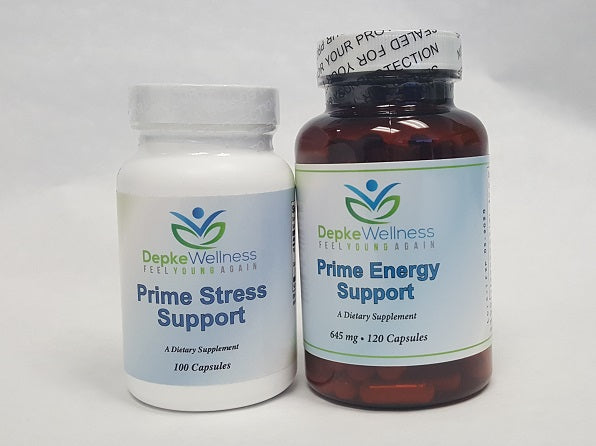 Prime Stress and Energy Support Combo (120 Count) - Depke Wellness